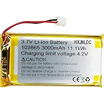 確認画像 充電式リチウムポリマー電池,3.7v,3000mah,103665,タブレット